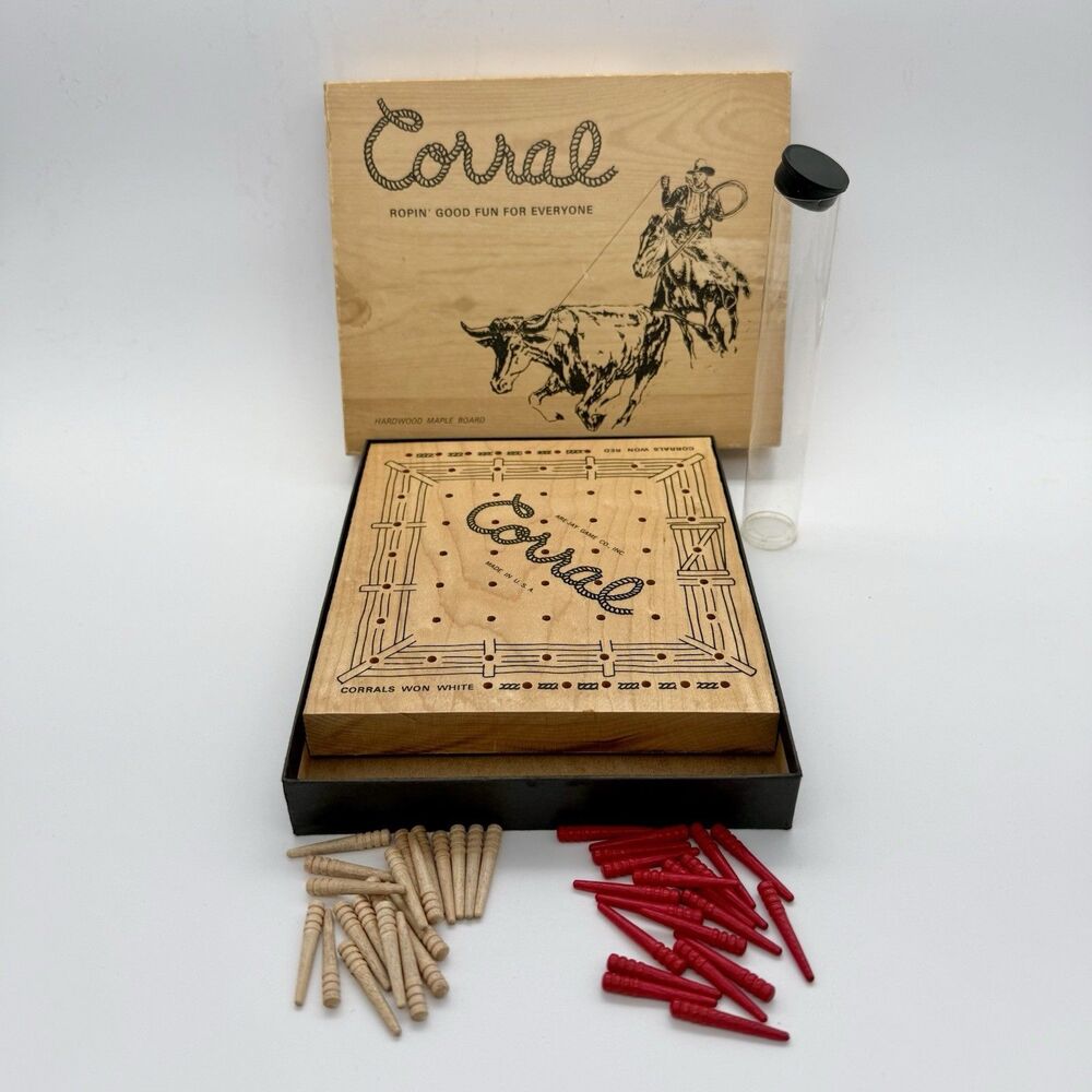 Vintage Corral Ropin' Good Fun For Everyone Peg Game by Are-Jay Game Co. Ohio